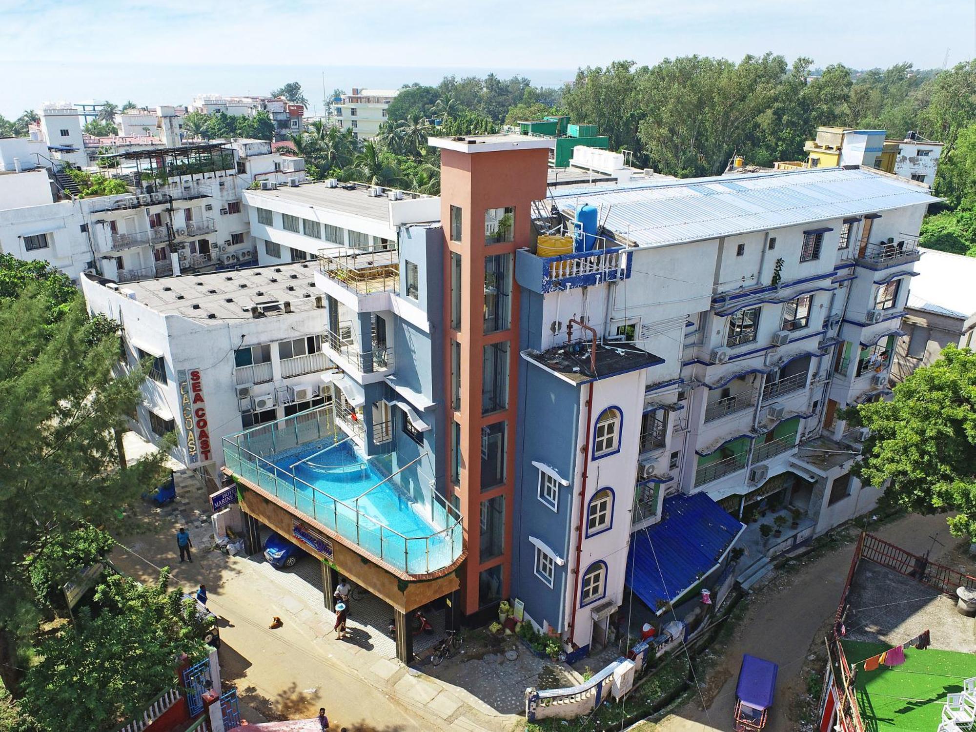 Hotel Marine Blue !! Beach Distance 50 Mts !! 디가 외부 사진